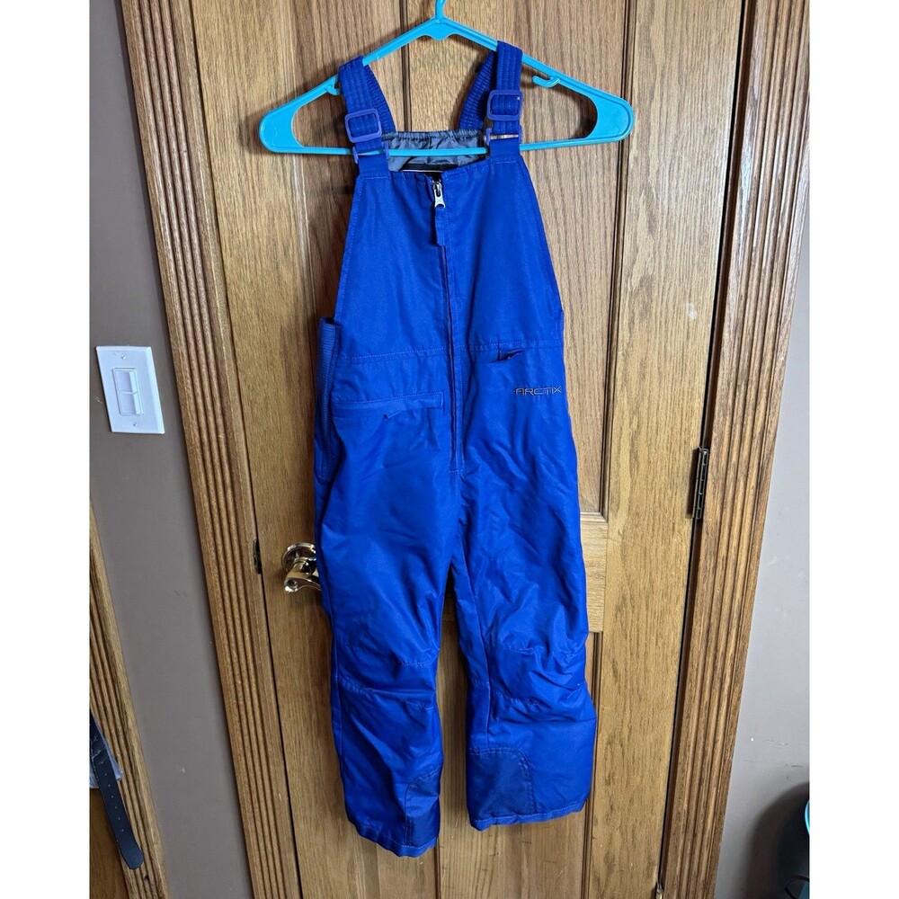 Arctix Kids Insulated Snow Bib Pants Blue XS Pockets Ski Snowboard Winter